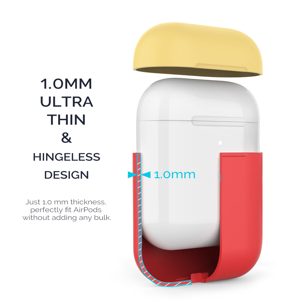 AHASTYLE PT38 Earphone Case for AirPods with Charging Case (2016) / (2019) / AirPods with Wireless Charging Case (2019) Earbud Silicone Cover