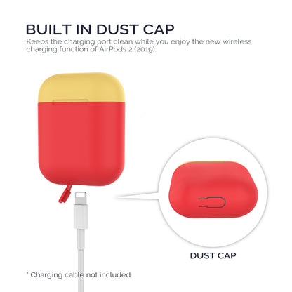 AHASTYLE PT38 Earphone Case for AirPods with Charging Case (2016) / (2019) / AirPods with Wireless Charging Case (2019) Earbud Silicone Cover