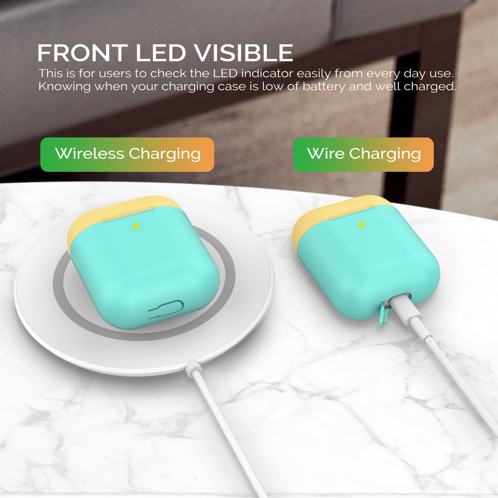 AHASTYLE PT38 Earphone Case for AirPods with Charging Case (2016) / (2019) / AirPods with Wireless Charging Case (2019) Earbud Silicone Cover