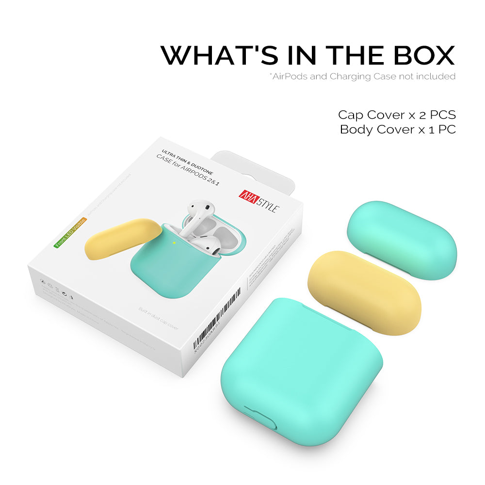 AHASTYLE PT38 Earphone Case for AirPods with Charging Case (2016) / (2019) / AirPods with Wireless Charging Case (2019) Earbud Silicone Cover