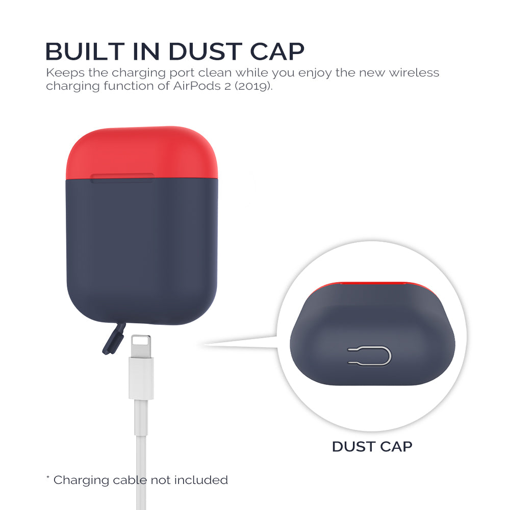 AHASTYLE PT38 Earphone Case for AirPods with Charging Case (2016) / (2019) / AirPods with Wireless Charging Case (2019) Earbud Silicone Cover