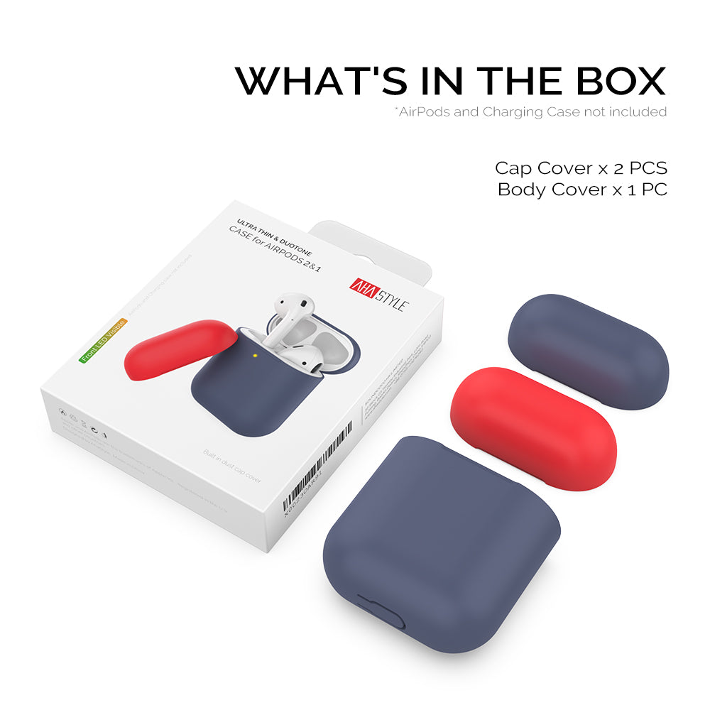 AHASTYLE PT38 Earphone Case for AirPods with Charging Case (2016) / (2019) / AirPods with Wireless Charging Case (2019) Earbud Silicone Cover