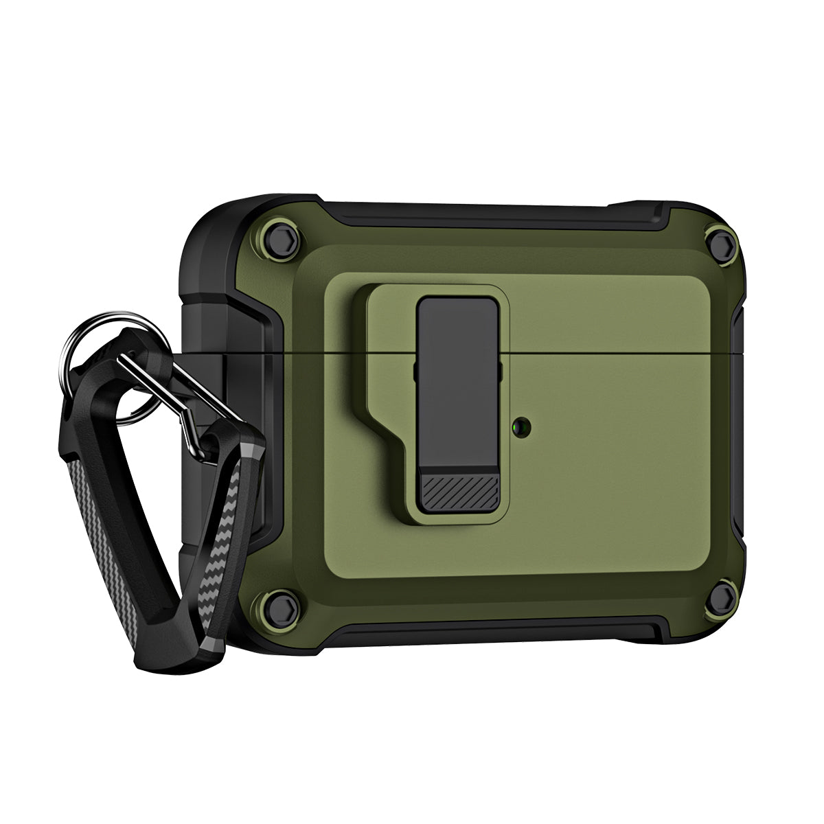 For AirPods Pro (Gen 2) (USB-C) / Pro 2 Shockproof TPU+PC Case Bluetooth Earbuds Charging Case Cover with Buckle