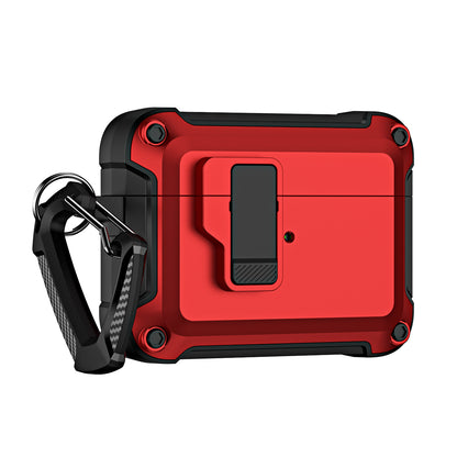 For AirPods Pro (Gen 2) (USB-C) / Pro 2 Shockproof TPU+PC Case Bluetooth Earbuds Charging Case Cover with Buckle