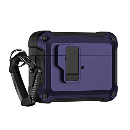 For AirPods Pro (Gen 2) (USB-C) / Pro 2 Shockproof TPU+PC Case Bluetooth Earbuds Charging Case Cover with Buckle