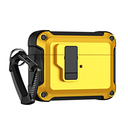 For AirPods Pro (Gen 2) (USB-C) / Pro 2 Shockproof TPU+PC Case Bluetooth Earbuds Charging Case Cover with Buckle