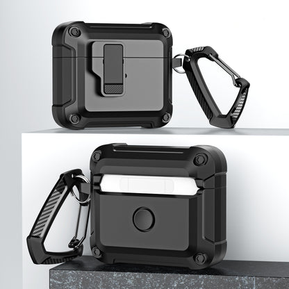 Anti-Drop TPU+PC Case for Apple AirPods 3 Bluetooth Headset Charging Case Cover with Buckle