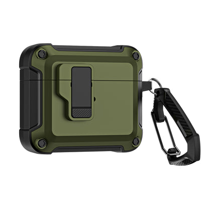 Anti-Drop TPU+PC Case for Apple AirPods 3 Bluetooth Headset Charging Case Cover with Buckle