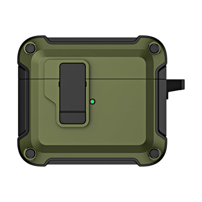 Anti-Drop TPU+PC Case for Apple AirPods 3 Bluetooth Headset Charging Case Cover with Buckle
