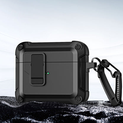 Anti-Drop TPU+PC Case for Apple AirPods 3 Bluetooth Headset Charging Case Cover with Buckle