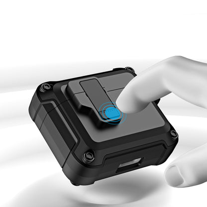 Anti-Drop TPU+PC Case for Apple AirPods 3 Bluetooth Headset Charging Case Cover with Buckle