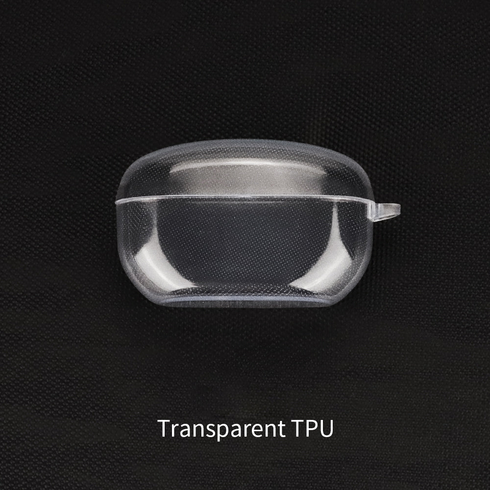 For Sony WF-1000XM5 Charging Bin Sleeve Clear Bluetooth Earphone TPU Case Cover with Buckle