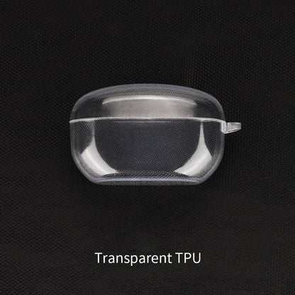 For Sony WF-1000XM5 Charging Bin Sleeve Clear Bluetooth Earphone TPU Case Cover with Buckle
