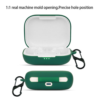 For SoundPEATS GoFree Bluetooth Earphone Silicone Case Shockproof Headphone Charging Bin Cover with Buckle