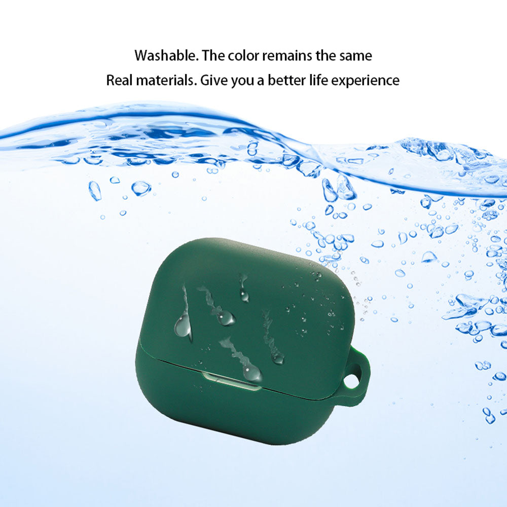 For Libratone AIR+3 Bluetooth Earphone Anti-drop Case Silicone Protective Cover with Anti-lost Buckle