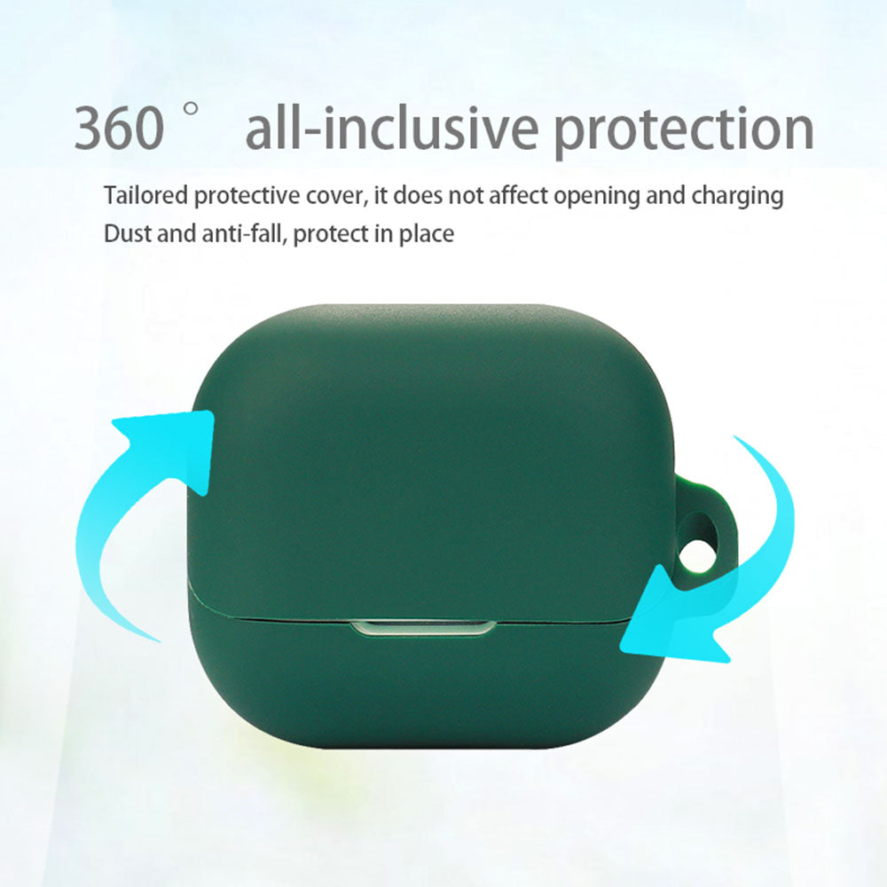 For Libratone AIR+3 Bluetooth Earphone Anti-drop Case Silicone Protective Cover with Anti-lost Buckle