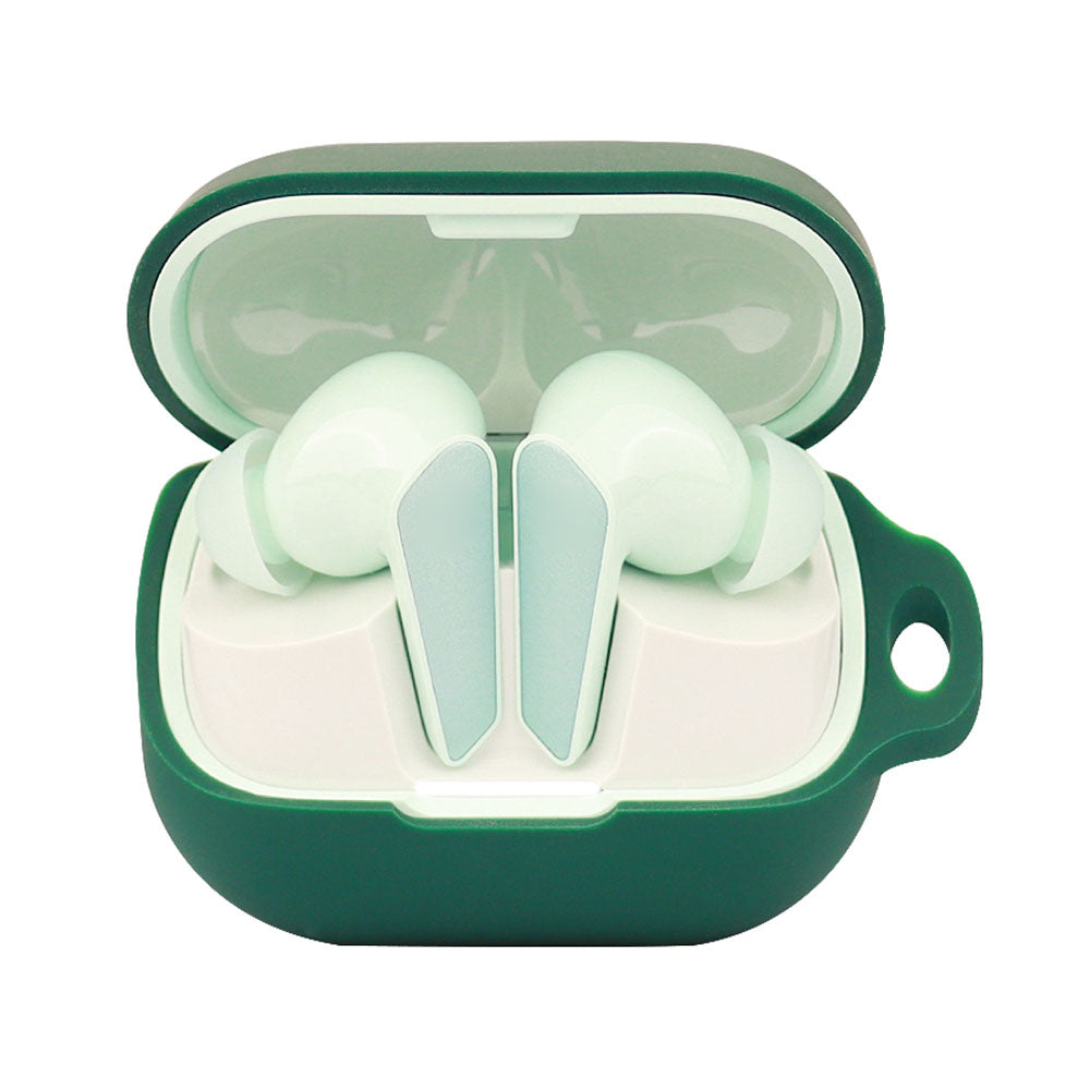 For Libratone AIR+3 Bluetooth Earphone Anti-drop Case Silicone Protective Cover with Anti-lost Buckle