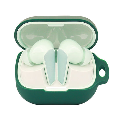 For Libratone AIR+3 Bluetooth Earphone Anti-drop Case Silicone Protective Cover with Anti-lost Buckle