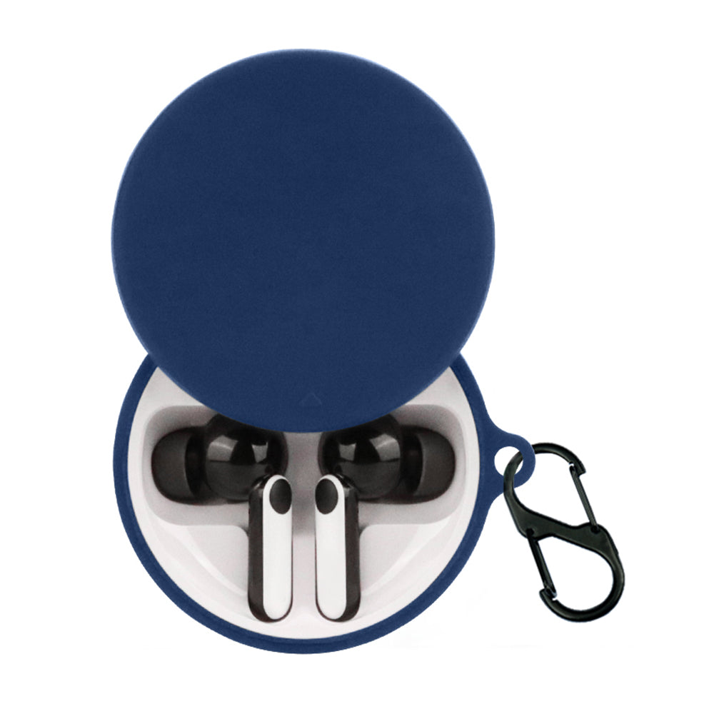 For Oraimo FreePods 4 Earphone Anti-drop Sleeve Silicone Protective Cover with Anti-lost Buckle