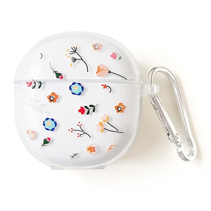 For Vivo TWS Air Pattern Print Bluetooth Earphone Cover Clear TPU Protective Case