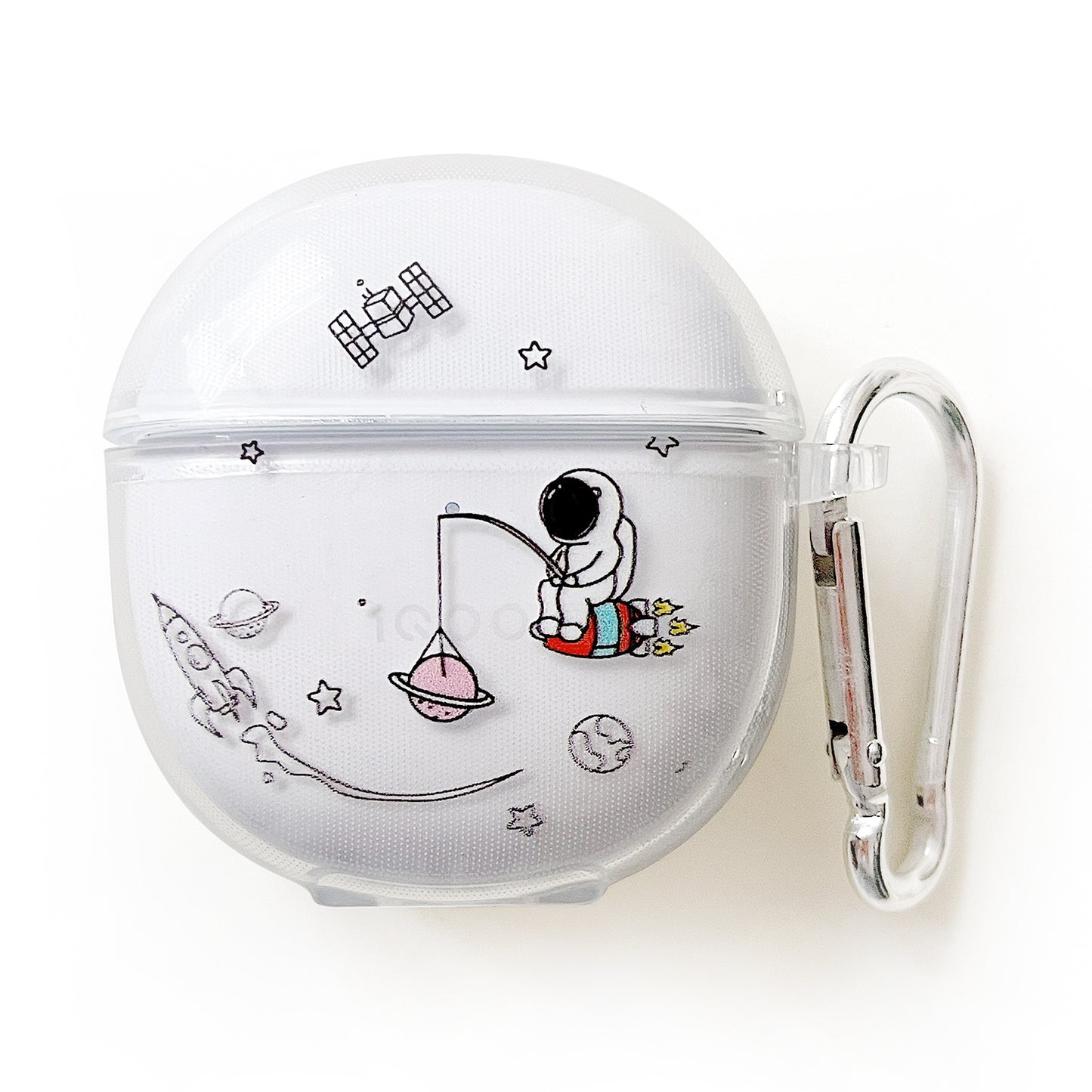 For Vivo TWS Air Pattern Print Bluetooth Earphone Cover Clear TPU Protective Case