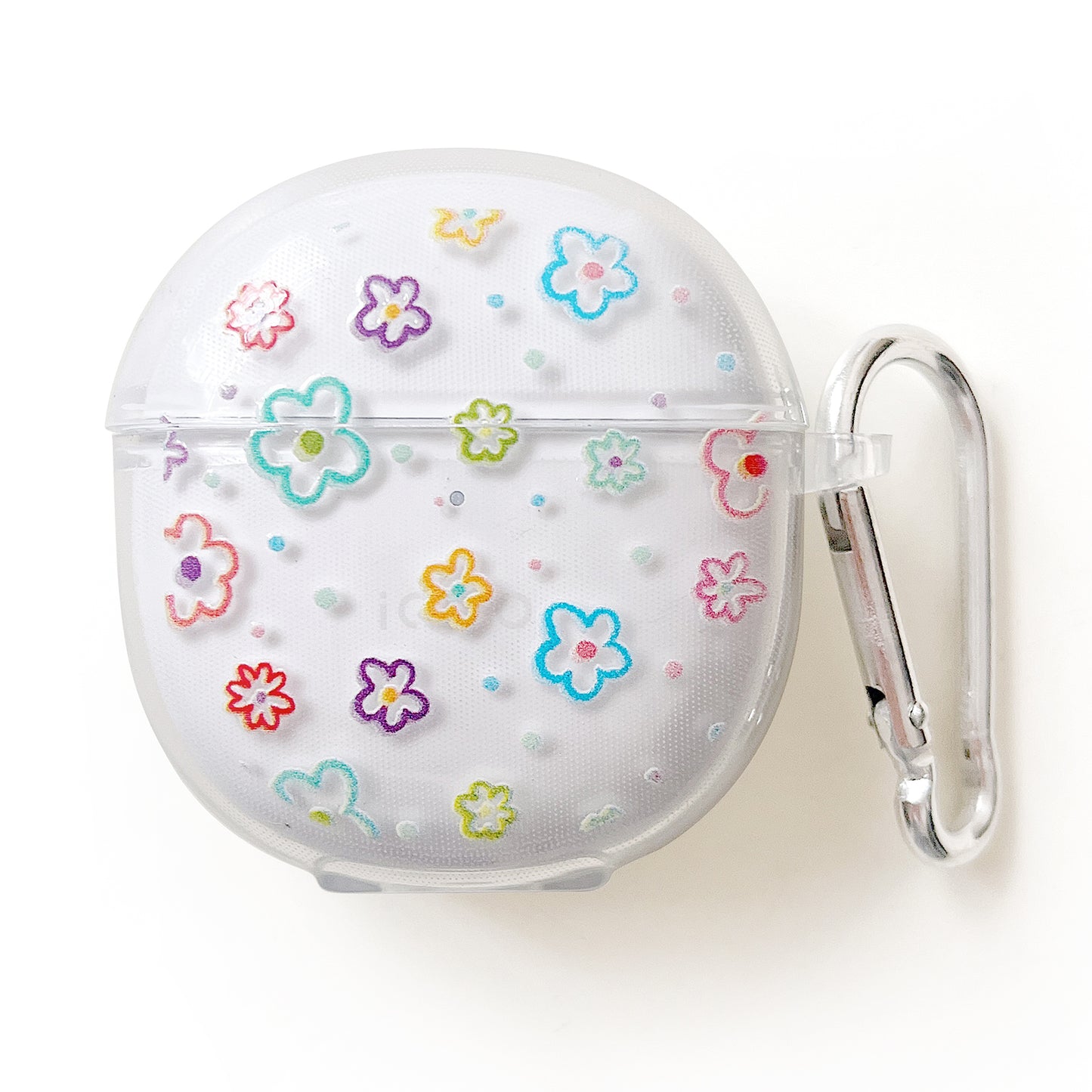 For Vivo TWS Air Pattern Print Bluetooth Earphone Cover Clear TPU Protective Case