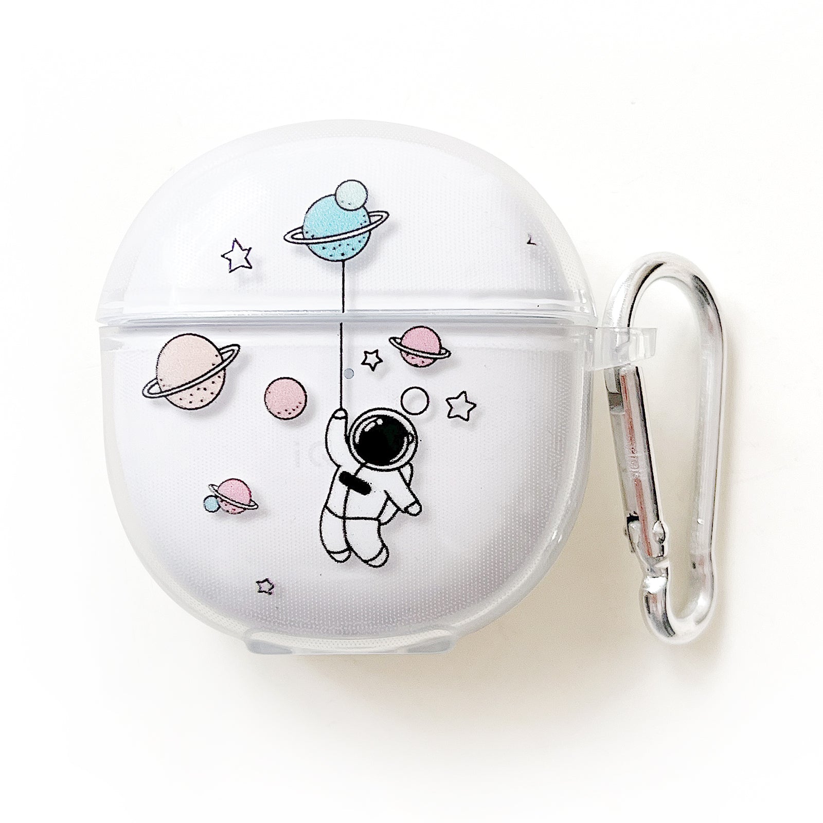 For Vivo TWS Air Pattern Print Bluetooth Earphone Cover Clear TPU Protective Case