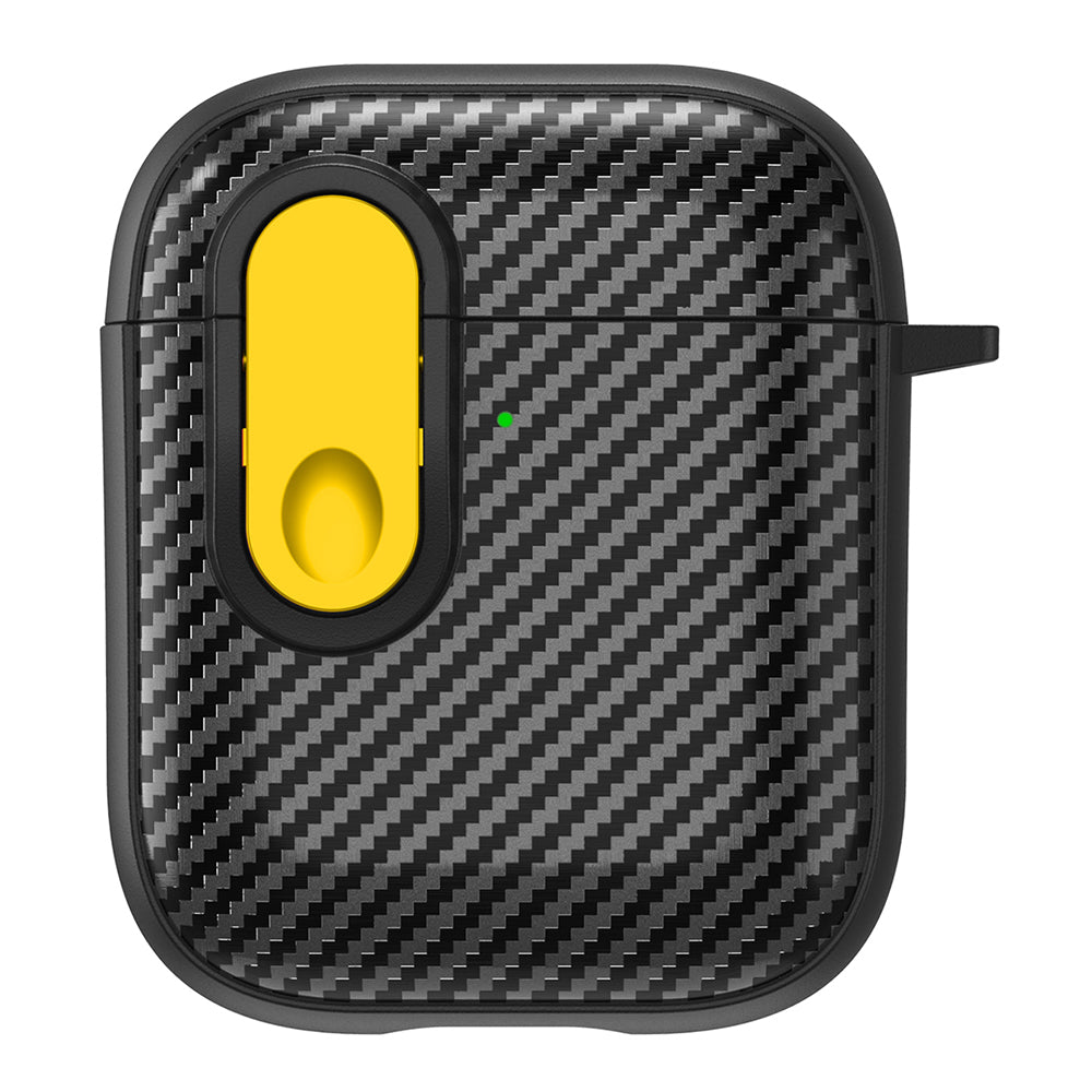 Earphone Protective Case for Apple AirPods with Charging Case (2016) / (2019) / AirPods with Wireless Charging Case (2019) , Buckle Design TPU+PC Cover