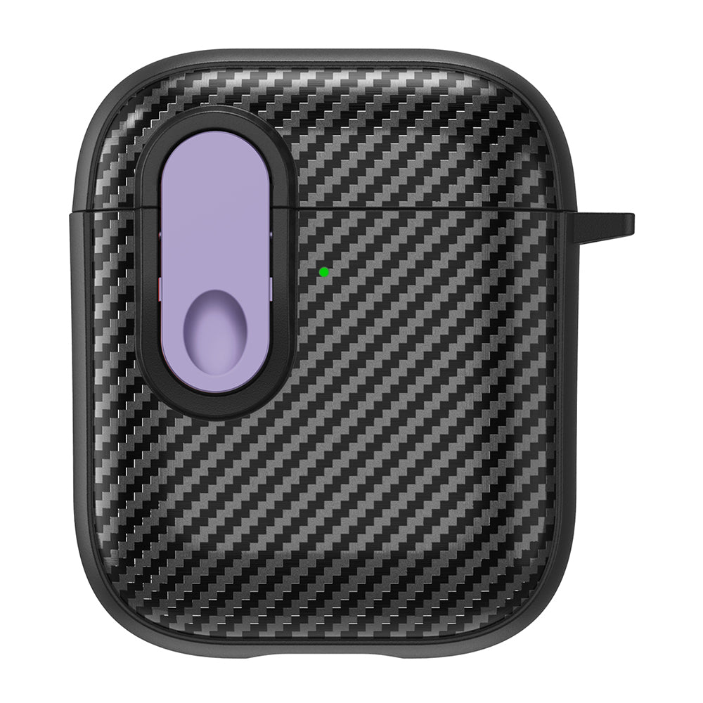 Earphone Protective Case for Apple AirPods with Charging Case (2016) / (2019) / AirPods with Wireless Charging Case (2019) , Buckle Design TPU+PC Cover
