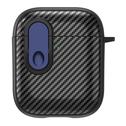 Earphone Protective Case for Apple AirPods with Charging Case (2016) / (2019) / AirPods with Wireless Charging Case (2019) , Buckle Design TPU+PC Cover