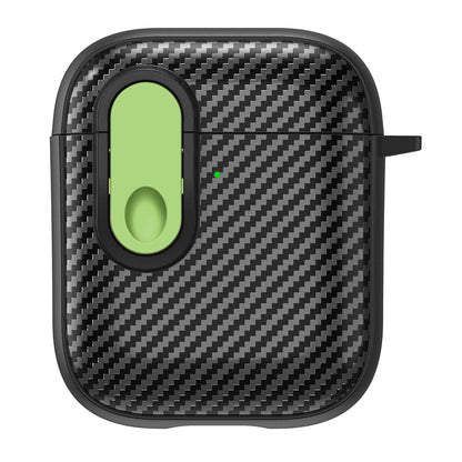 Earphone Protective Case for Apple AirPods with Charging Case (2016) / (2019) / AirPods with Wireless Charging Case (2019) , Buckle Design TPU+PC Cover