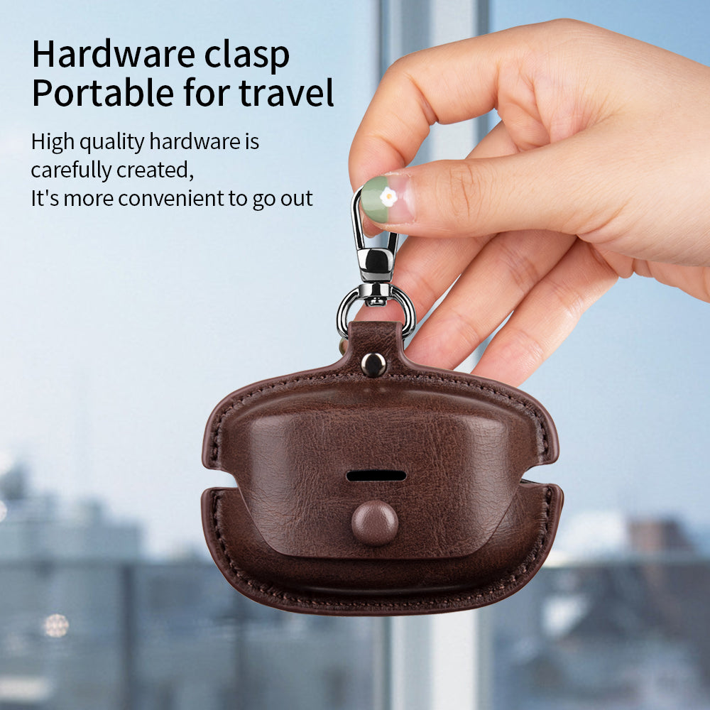 For Sony WF-1000XM4 Earphone Case PU Leather Bluetooth Headset Charging Bin Sleeve Cover