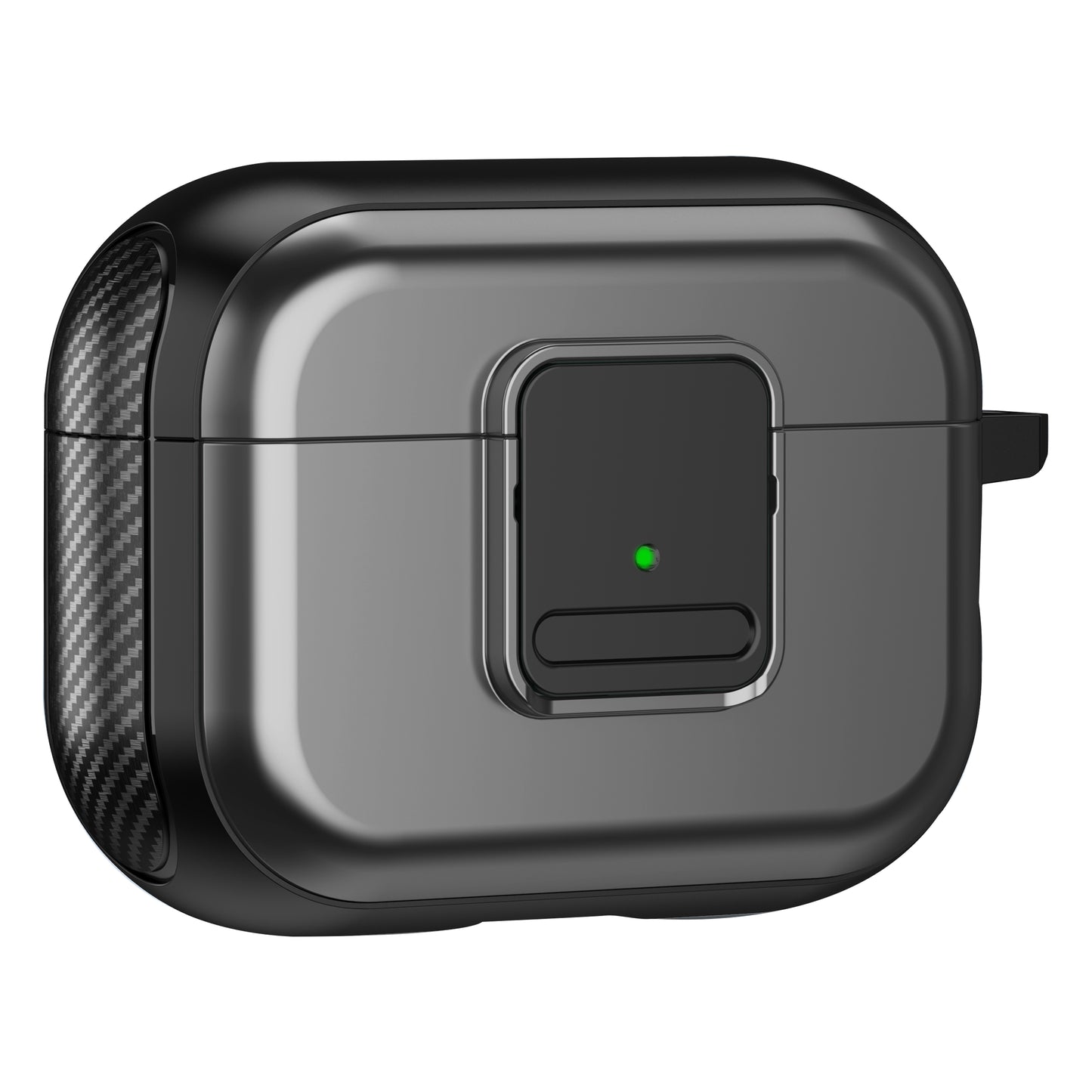 Magnetic Case for Apple AirPods Pro , Buckle Design Bluetooth Earphone TPU Cover with Carabiner