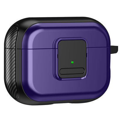 Magnetic Case for Apple AirPods Pro , Buckle Design Bluetooth Earphone TPU Cover with Carabiner