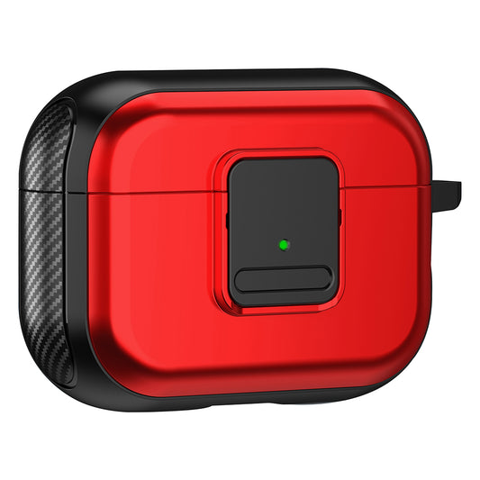 For Apple AirPods Pro 2 Magnetic Charging Earphone TPU Case Buckle Earbud Cover with Carabiner