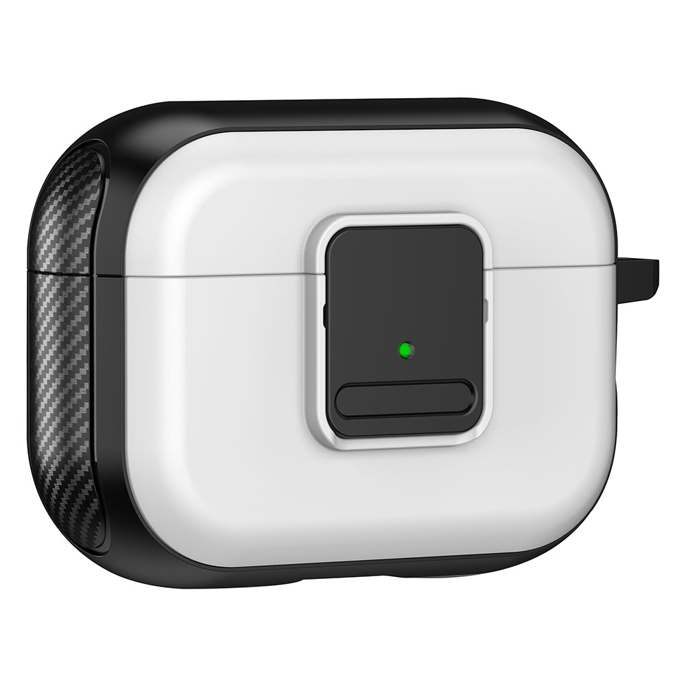 For Apple AirPods Pro 2 Magnetic Charging Earphone TPU Case Buckle Earbud Cover with Carabiner