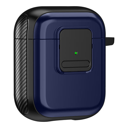 Magnetic Case for Apple AirPods with Charging Case (2016) / (2019) / AirPods with Wireless Charging Case (2019) TPU Earphone Cover with Carabiner