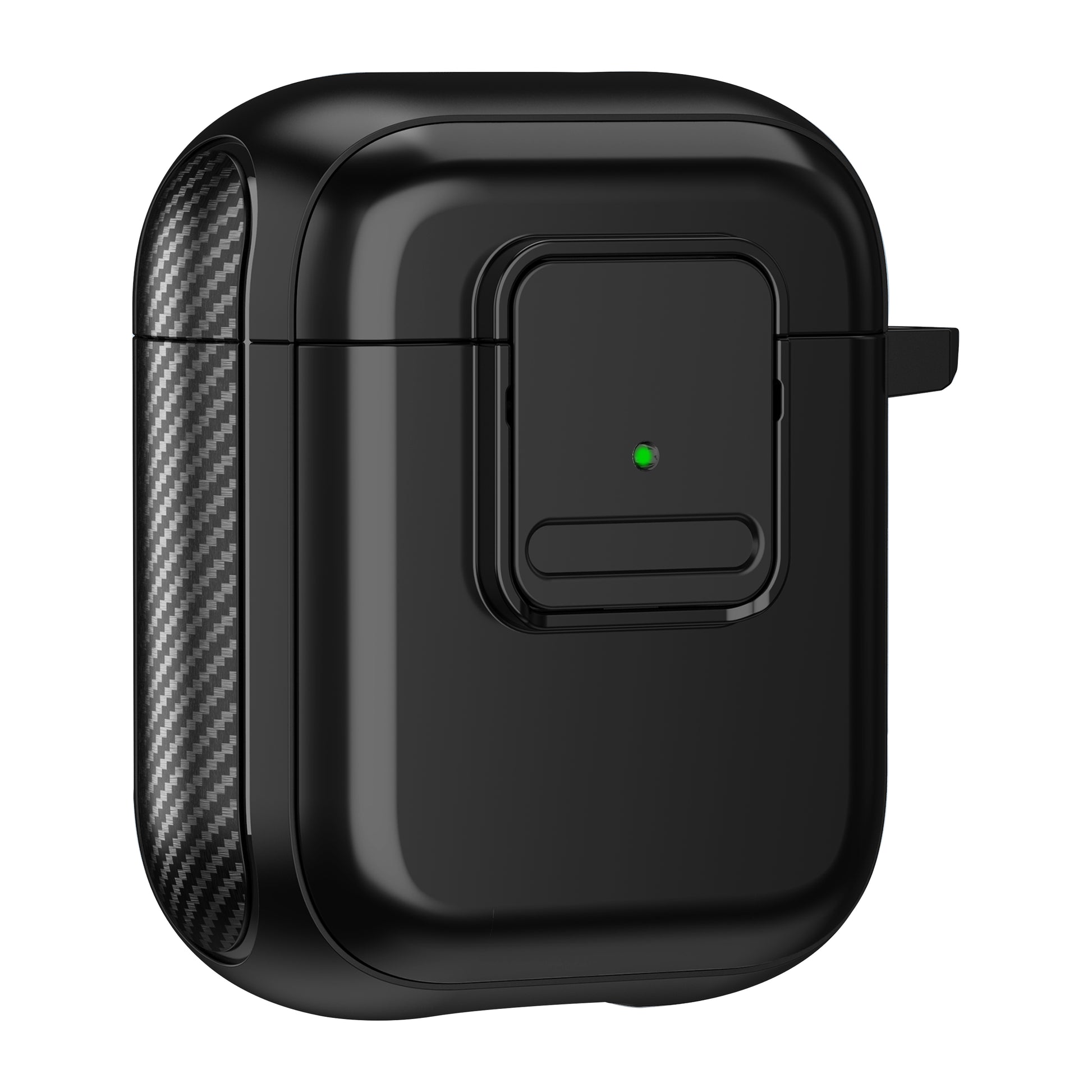 Magnetic Case for Apple AirPods with Charging Case (2016) / (2019) / AirPods with Wireless Charging Case (2019) TPU Earphone Cover with Carabiner