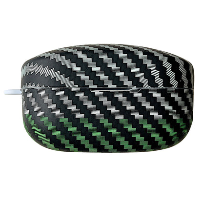 For Sony WF-1000XM4 Earphone Case Carbon Fiber Texture Bi-color Earbud Drop-proof Hard PC Cover