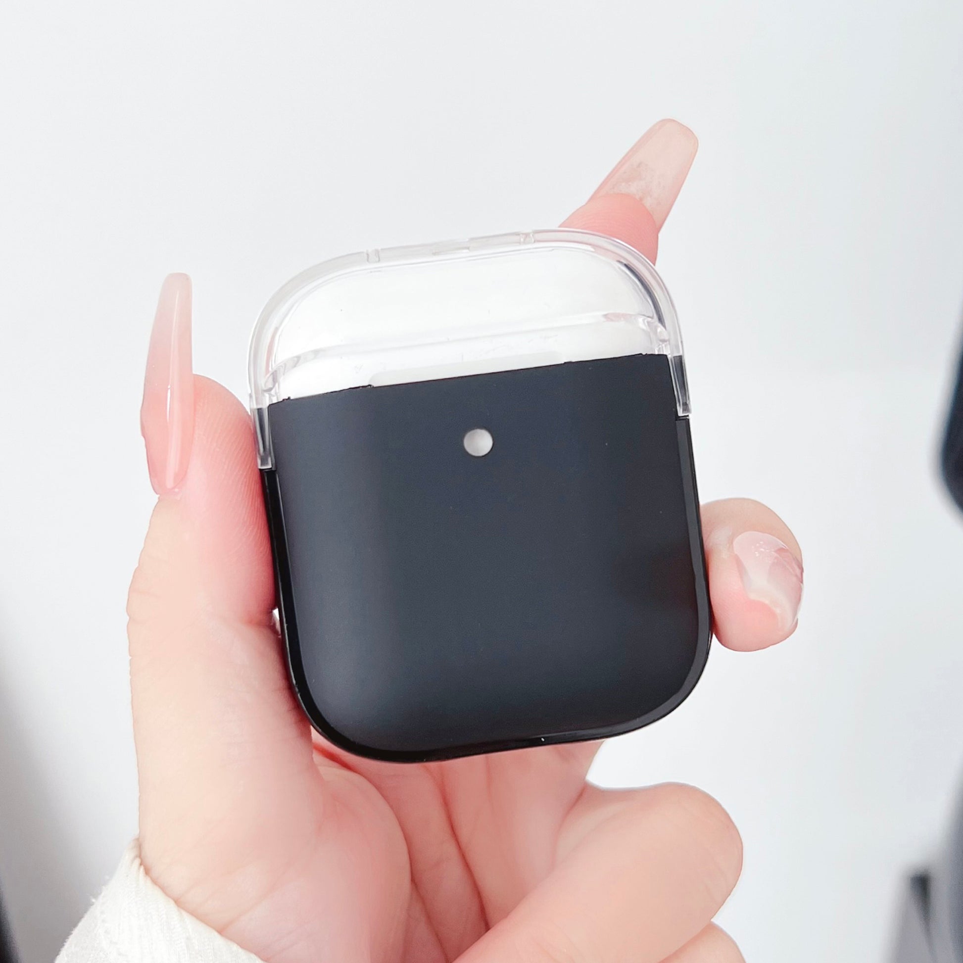 TPU + PC Case for Apple AirPods with Charging Case (2016) / (2019) / AirPods with Wireless Charging Case (2019) , Earphone Protective Cover with Strap