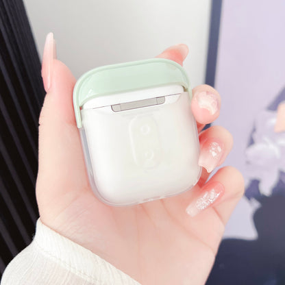TPU + PC Case for Apple AirPods with Charging Case (2016) / (2019) / AirPods with Wireless Charging Case (2019) , Earphone Protective Cover with Strap
