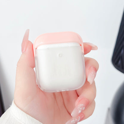 TPU + PC Case for Apple AirPods with Charging Case (2016) / (2019) / AirPods with Wireless Charging Case (2019) , Earphone Protective Cover with Strap