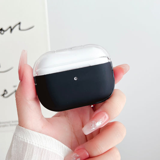 For Apple AirPods Pro Charging Case Cover Bluetooth Headset Shockproof TPU Cover with Wrist Strap