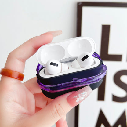 For Apple AirPods Pro Charging Case Cover Bluetooth Headset Shockproof TPU Cover with Wrist Strap