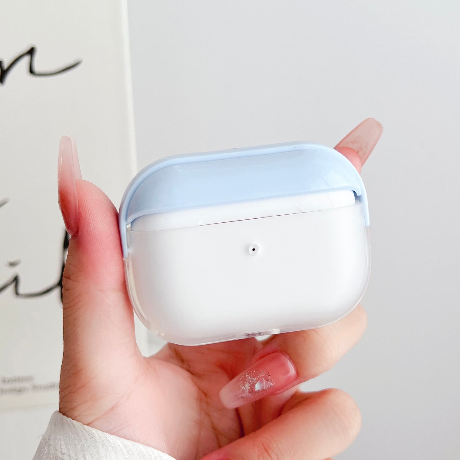 For Apple AirPods Pro Charging Case Cover Bluetooth Headset Shockproof TPU Cover with Wrist Strap