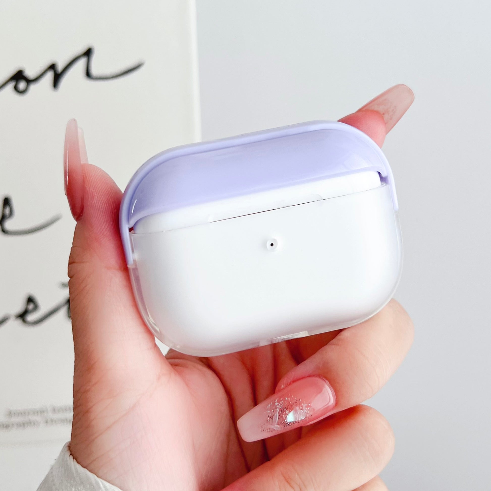 For Apple AirPods Pro Charging Case Cover Bluetooth Headset Shockproof TPU Cover with Wrist Strap