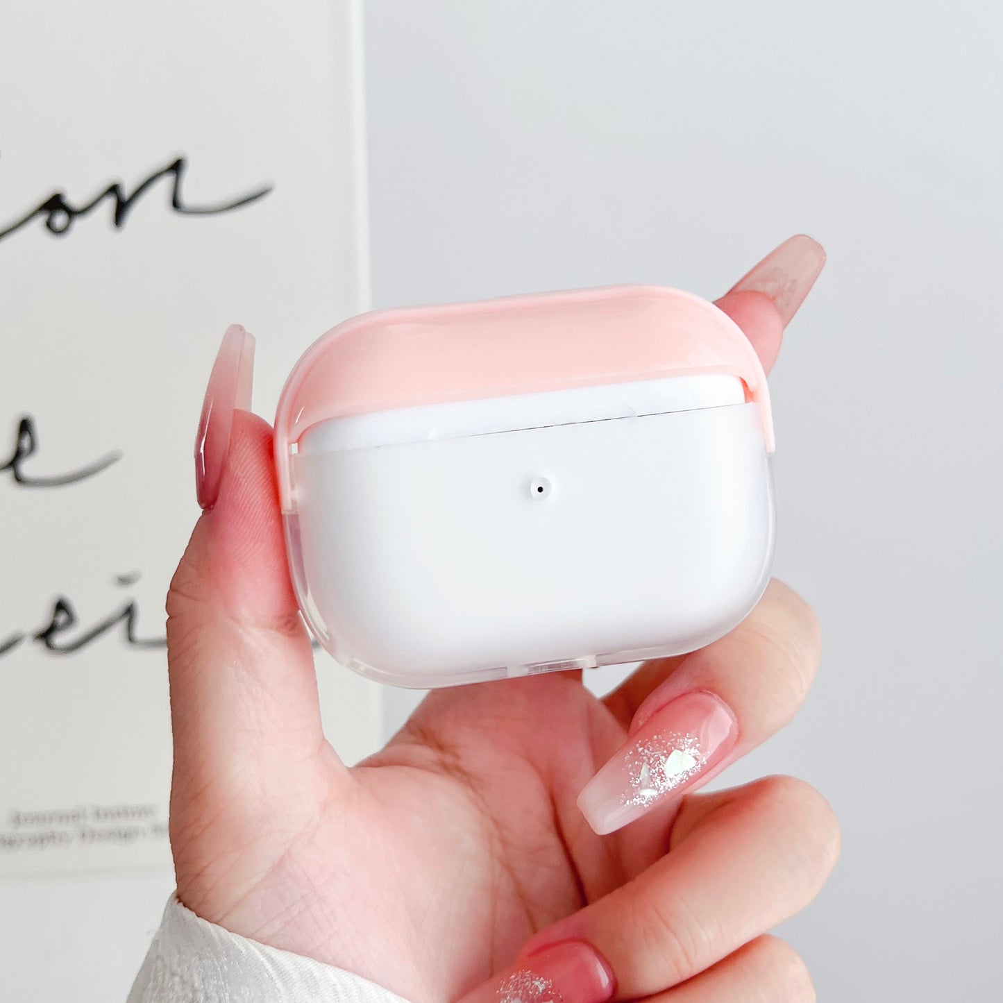 For Apple AirPods Pro Charging Case Cover Bluetooth Headset Shockproof TPU Cover with Wrist Strap