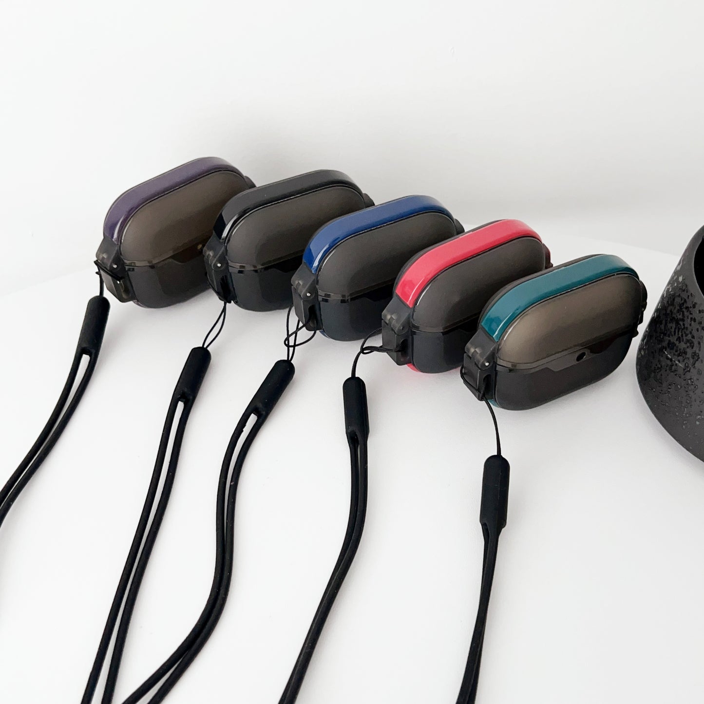 Leica Series TPU Earphones Cover for AirPods 3 Dual Color Bluetooth Earbuds Protective Case Skin with Lanyard