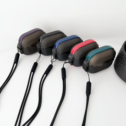 Leica Series TPU Earphones Cover for AirPods 3 Dual Color Bluetooth Earbuds Protective Case Skin with Lanyard