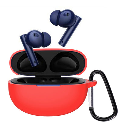 For Realme Buds Air 5 Earphone Case Bluetooth Earbud Silicone Cover with Anti-lost Buckle